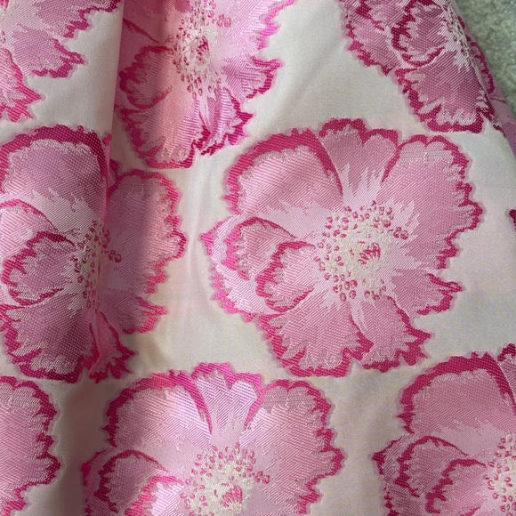 iris & ivy Pink Floral Dress with Sheer Bow - Picture 4 of 4